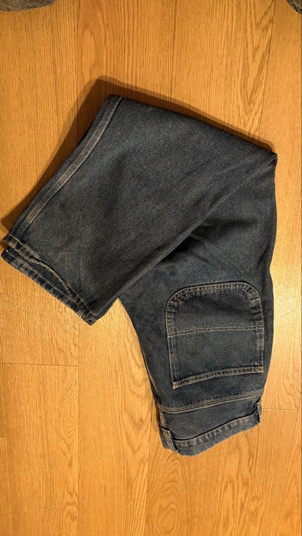 【美品】VANS スケート チェック5 ルーズデニムパンツ インディゴ 30の写真5枚目