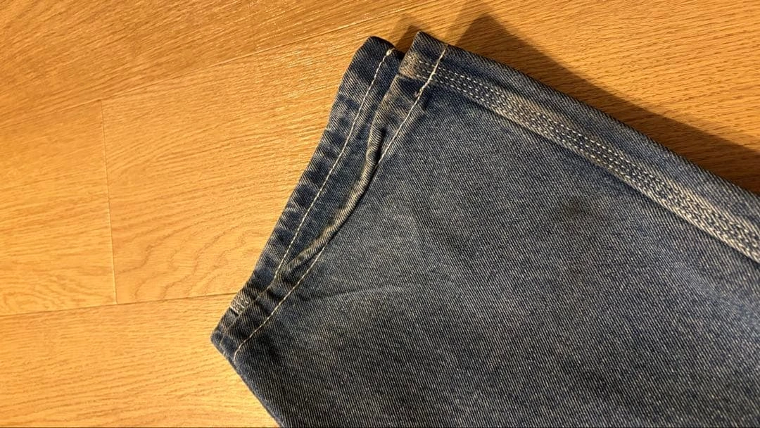 【美品】VANS スケート チェック5 ルーズデニムパンツ インディゴ 30の写真10枚目