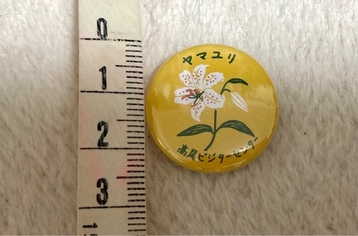 「ヤマユリ 高尾山ビジターセンター」缶マグネット コレクション インテリア雑貨の写真2枚目