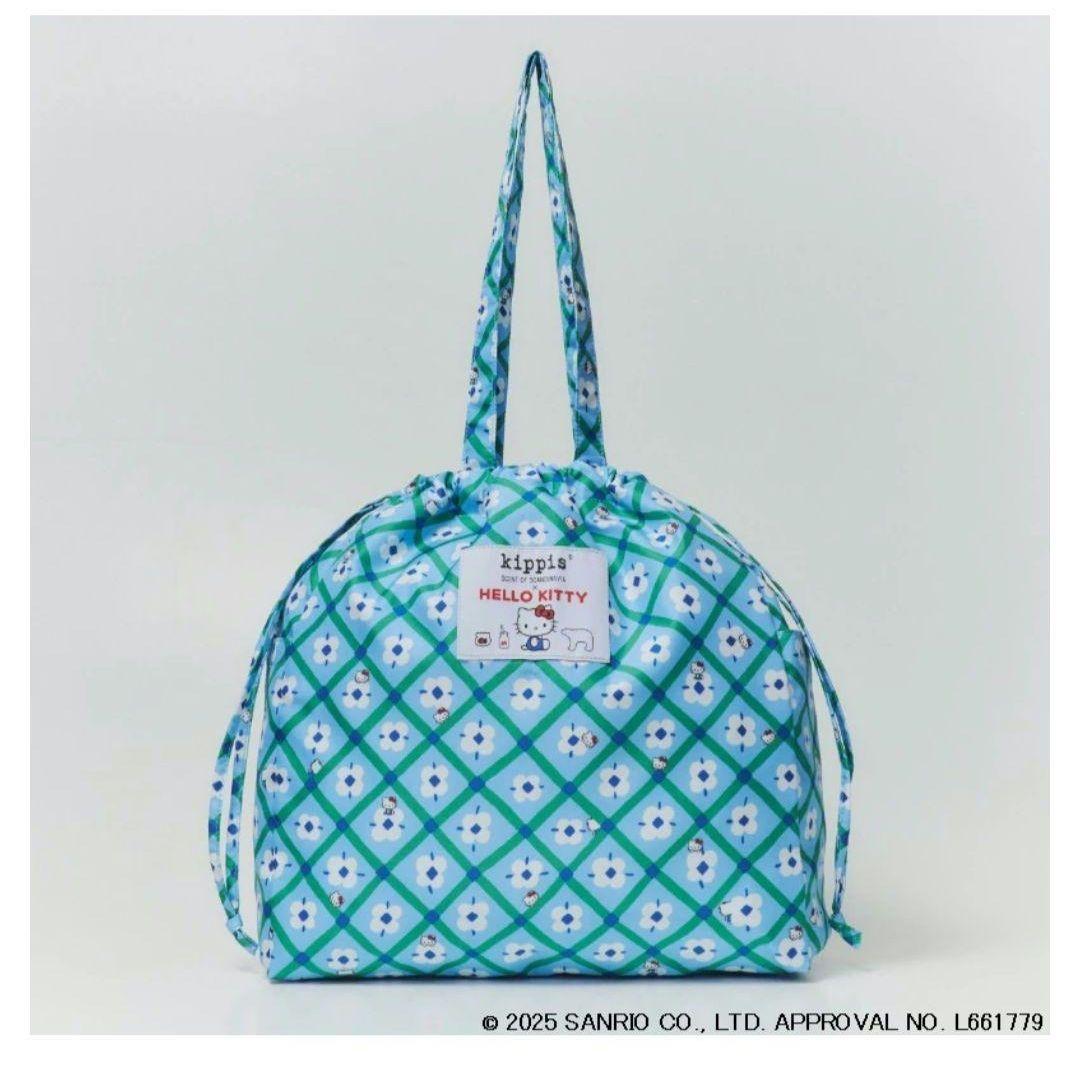 限定 HELLO KITTY×kippis 巾着トートバッグ Lottaの写真4枚目