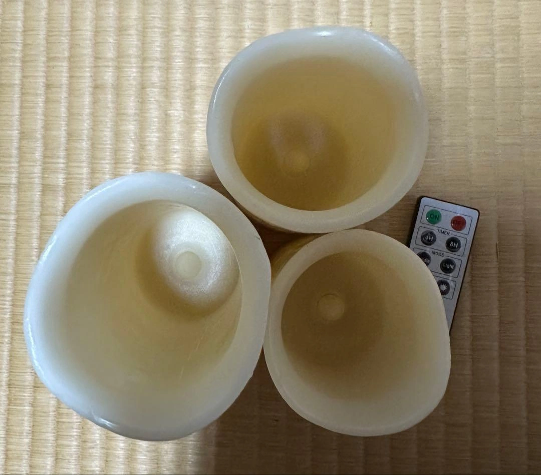 【動作確認済】LEDキャンドル 3個セット リモコン付き 間接照明の写真4枚目