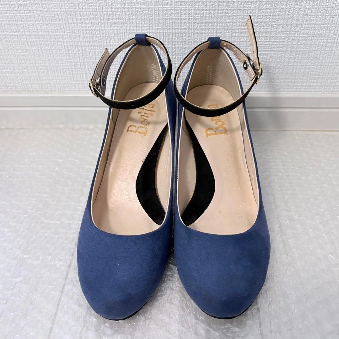 BONITA スエード調 ストラップ付きパンプス 【23.0cm】の写真2枚目