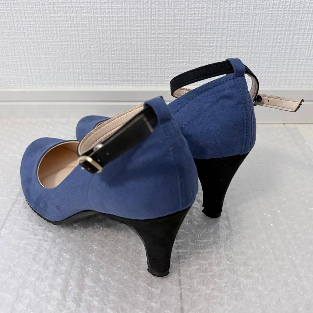 BONITA スエード調 ストラップ付きパンプス 【23.0cm】の写真4枚目