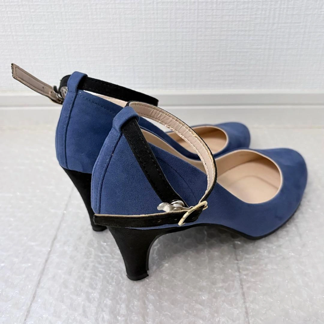 BONITA スエード調 ストラップ付きパンプス 【23.0cm】の写真6枚目