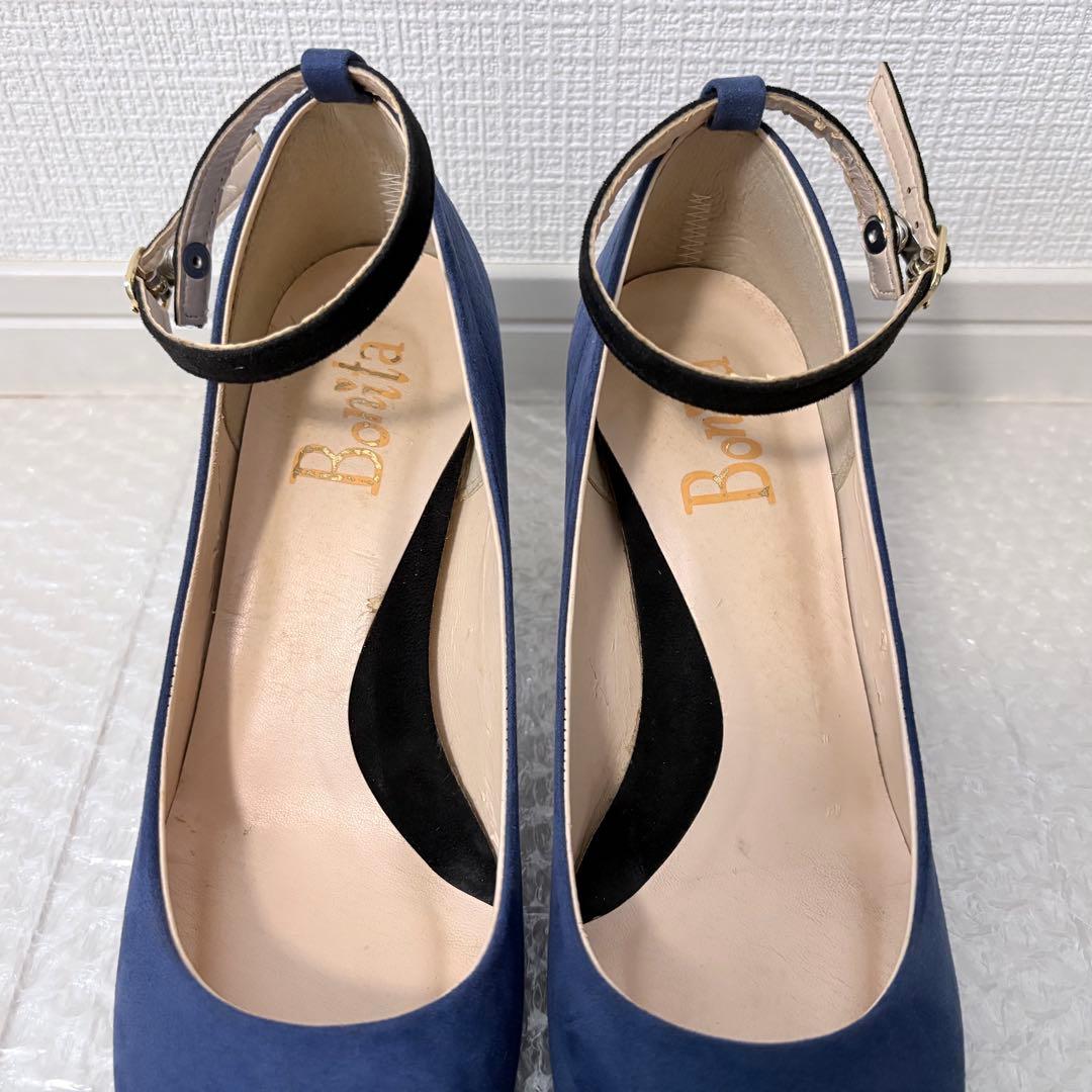 BONITA スエード調 ストラップ付きパンプス 【23.0cm】の写真10枚目