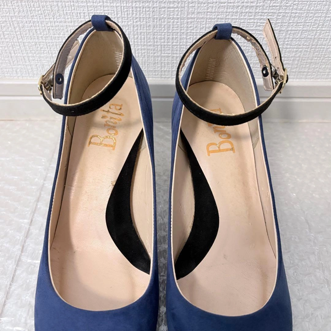 BONITA スエード調 ストラップ付きパンプス 【23.0cm】の写真10枚目