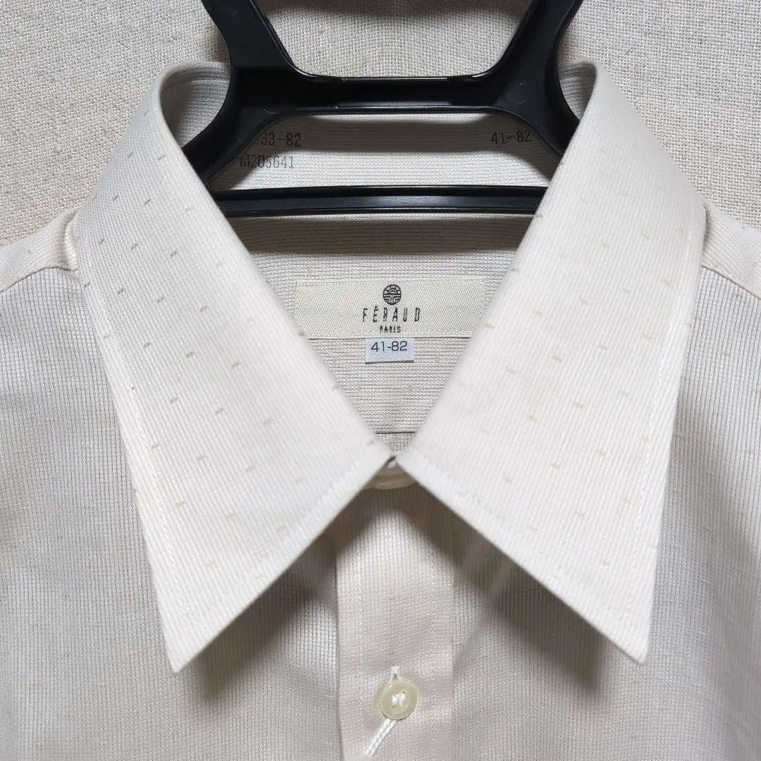 参考7900円 新品日本製 FERAUD PARIS ワイシャツ 41-82 オフホワイトの写真4枚目