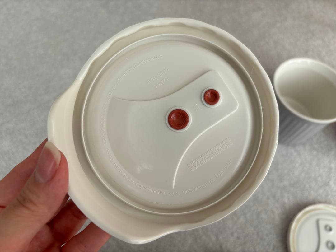コーニングウェア マグ 20オンス 2点 セット- オーブン使用可能の写真5枚目
