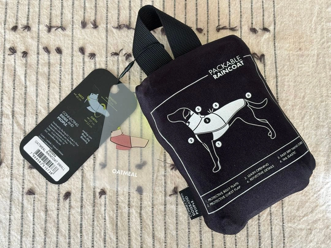 zee.dog OATMEAL RAINCOAT S オットミールレインコートSの写真3枚目