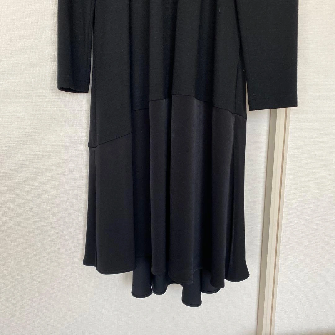 ★新品 未使用品★長袖 ロング丈 ウール ワンピース Mサイズの写真4枚目