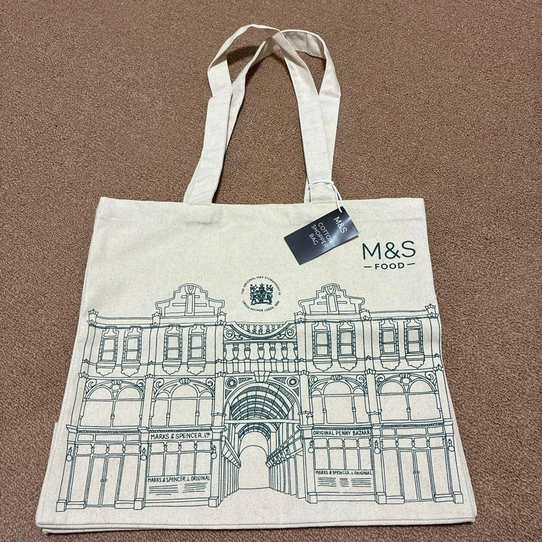 ★新品、未使用品★ イギリス M&S Cotton Shopper Bag