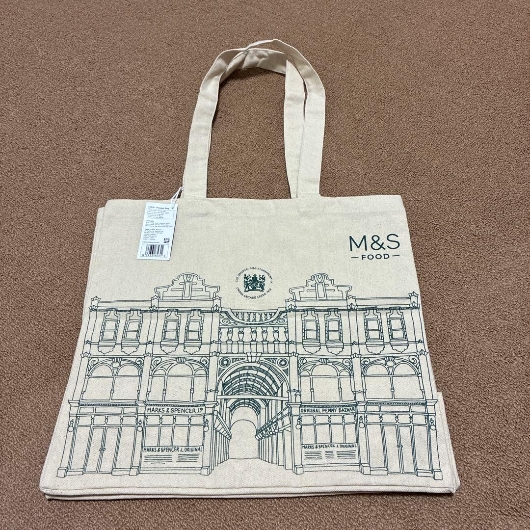 ★新品、未使用品★ イギリス M&S Cotton Shopper Bagの写真2枚目