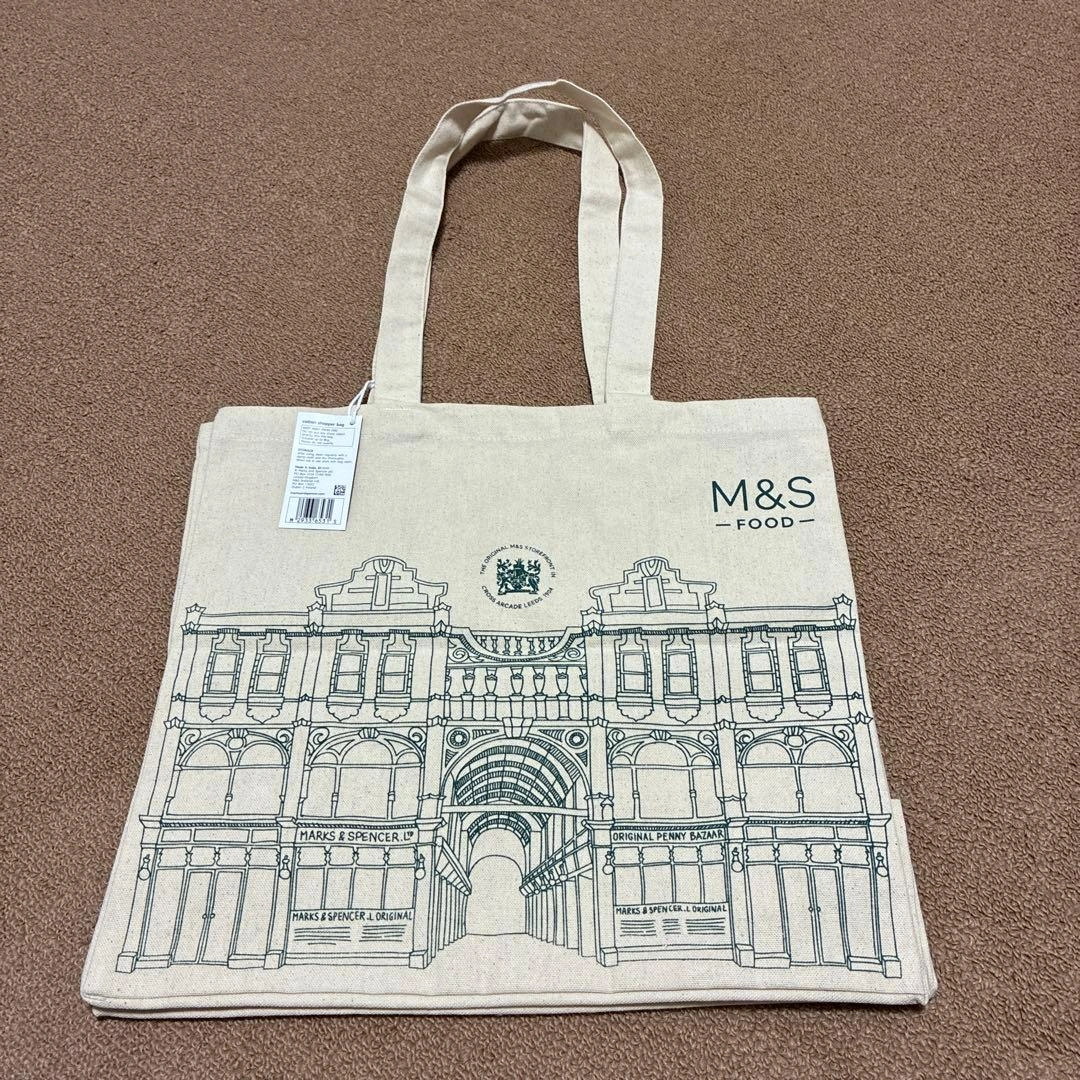 ★新品、未使用品★ イギリス M&S Cotton Shopper Bagの写真2枚目