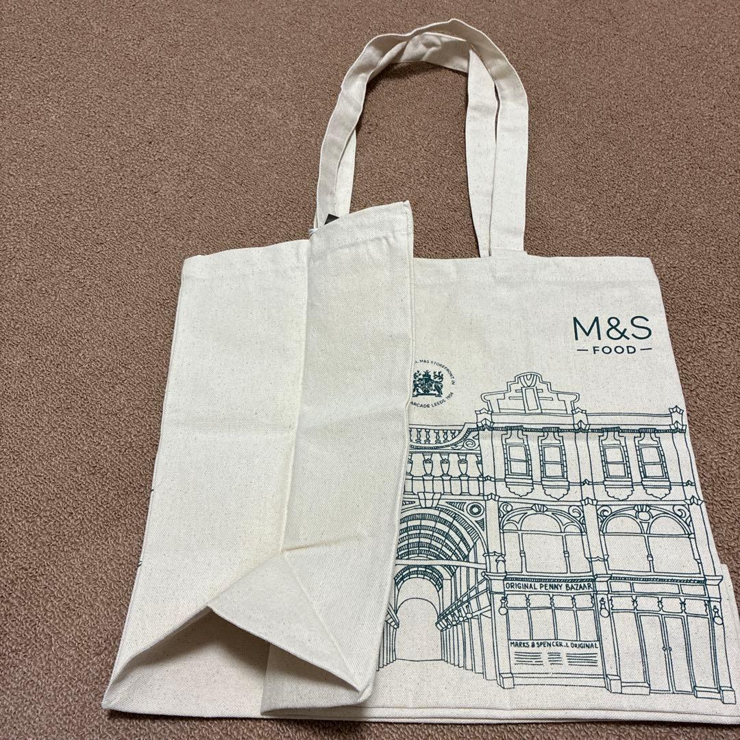 ★新品、未使用品★ イギリス M&S Cotton Shopper Bagの写真3枚目