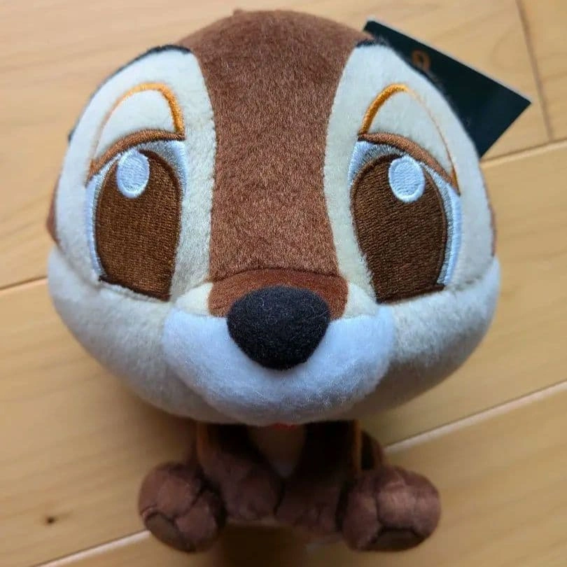 【公式ライセンス・レア】ディズニー チップ ぬいぐるみマスコット キーホルダー