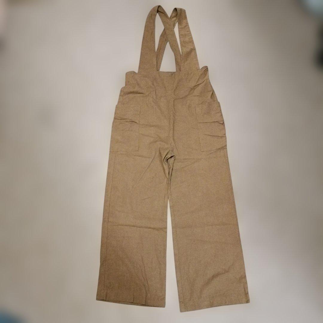 ベージュ サロペット オーバーオール