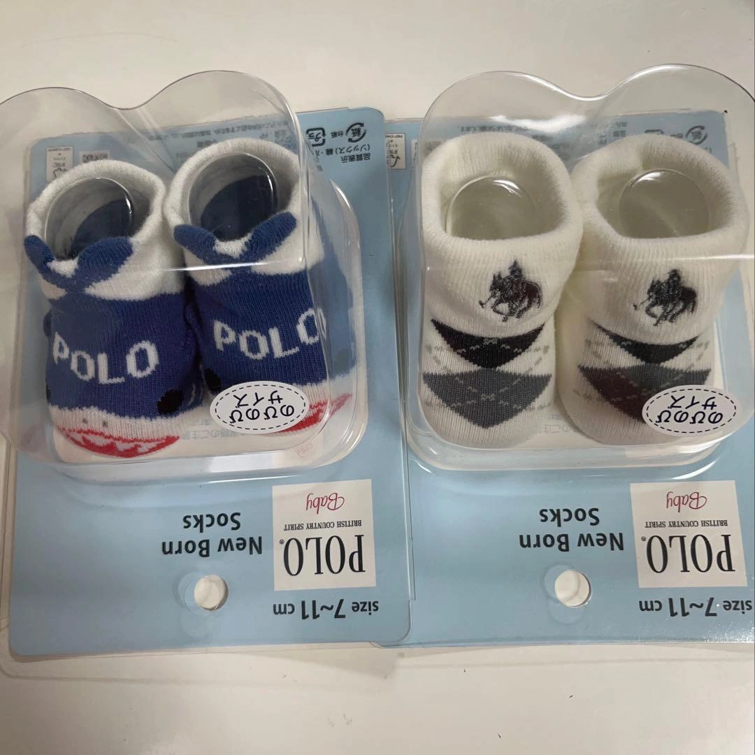 【値下】POLO ベビー靴下 7-11cm 2足セット