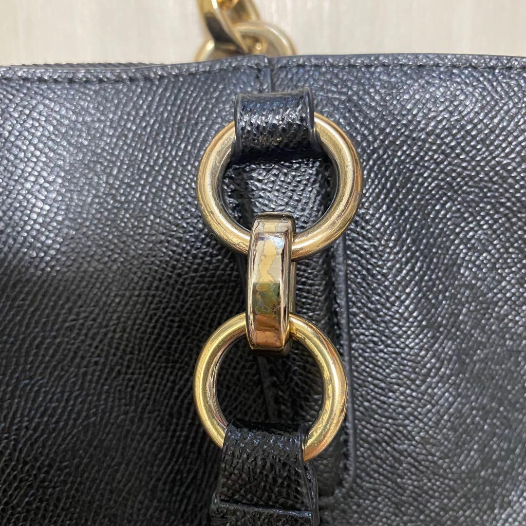 【美品】COACH コーチ クロスグレーンレザー ジップ トップ トートバッグの写真8枚目