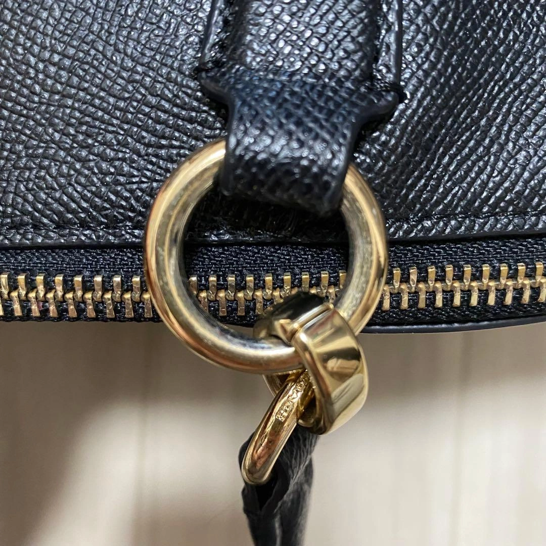 【美品】COACH コーチ クロスグレーンレザー ジップ トップ トートバッグの写真9枚目