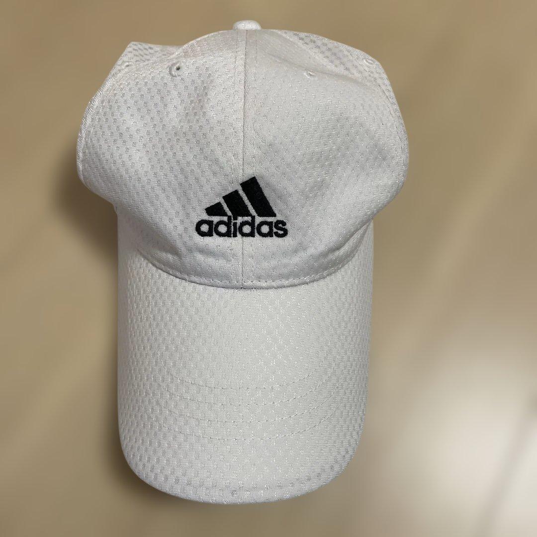 大きいサイズadidas ゴルフ キャップ メッシュ ホワイト