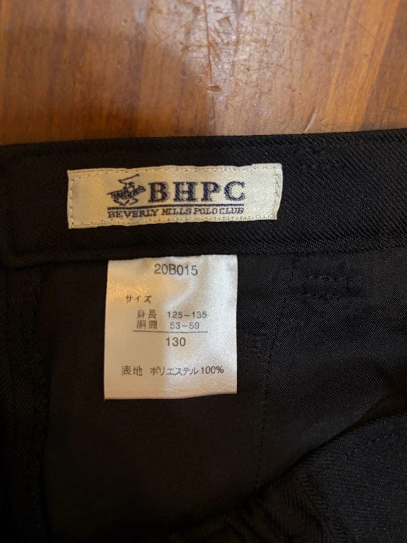 130cmビバリーヒルズポロクラブ 黒半ズボンの写真8枚目