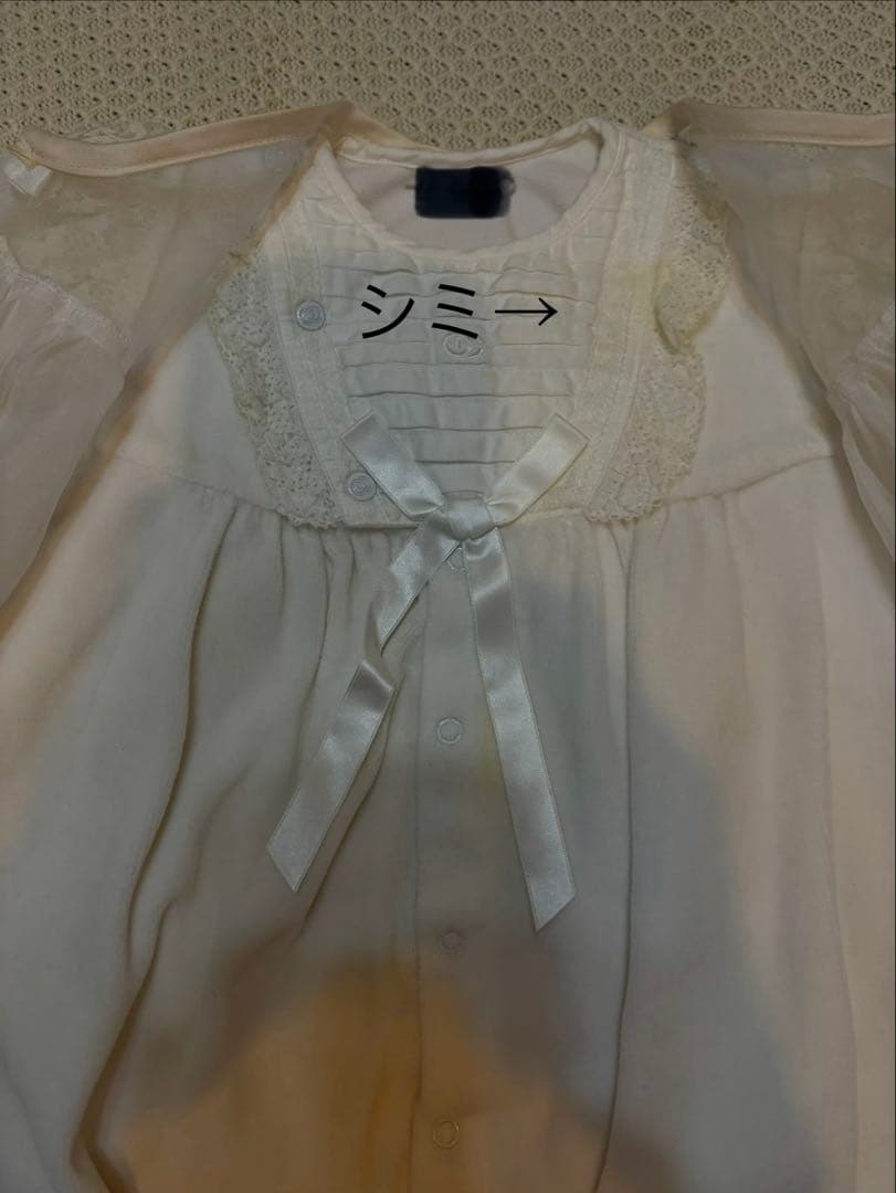 フリフリ可愛いい！ベビー用 セレモニードレス 帽子付き 2点セットの写真2枚目