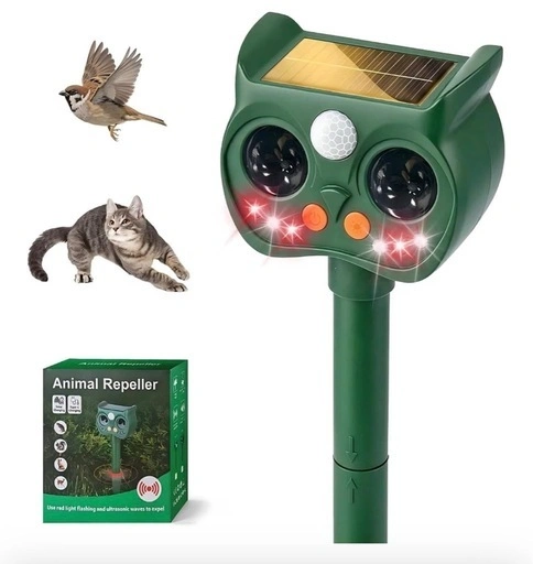 2026最新版 超音波ソーラー動物撃退器 猫よけ 鳥よけ PIR人感センサー 5モード IP65防水