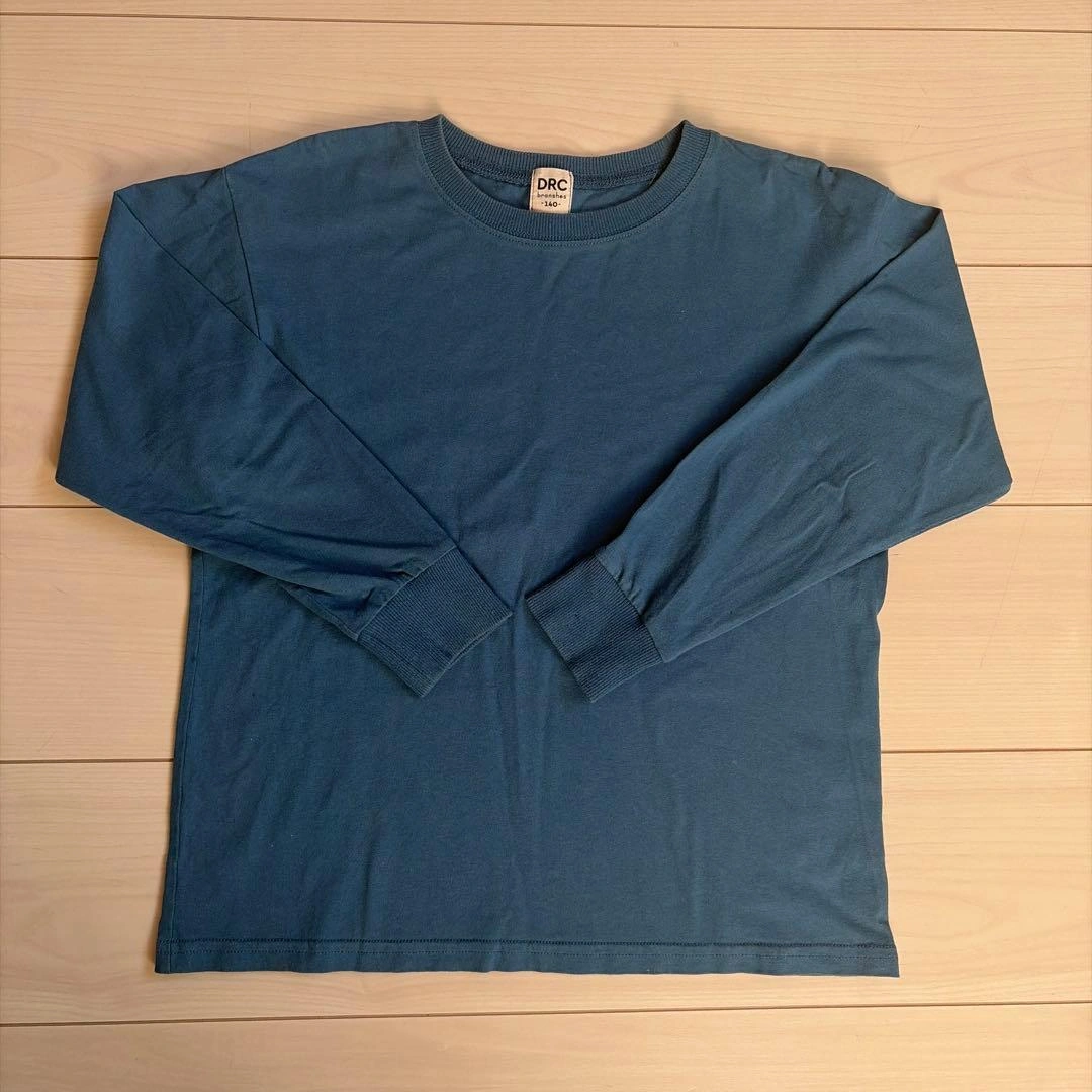 BRANSHES 140cm バックプリント 長袖Tシャツ(ブルー)の写真3枚目