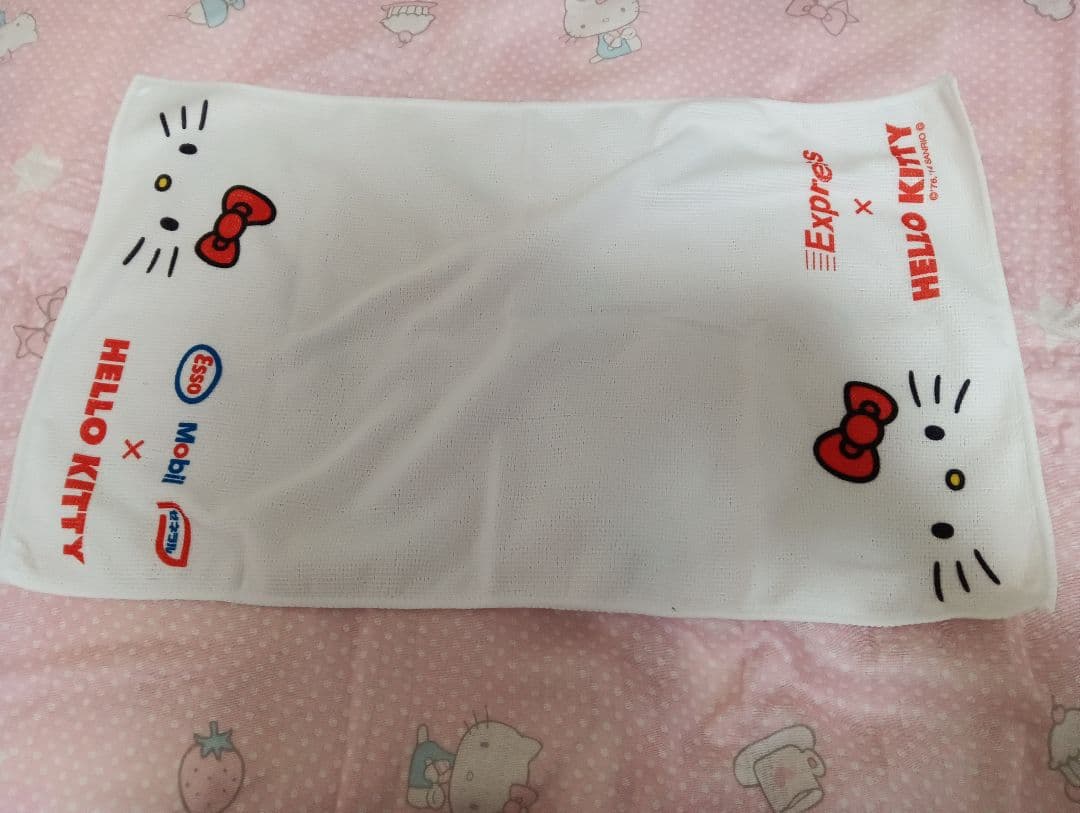 ハローキティ Esso Mobil ゼネラル コラボ タオル　レア　非売品