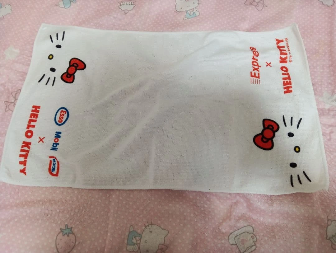 ハローキティ Esso Mobil ゼネラル コラボ タオル レア 非売品