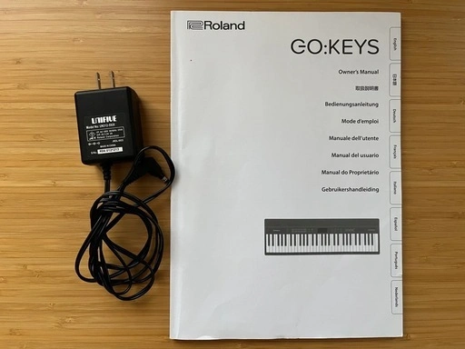 Roland GO:KEYS G-61K 61鍵 キーボード ACアダプター付の写真3枚目
