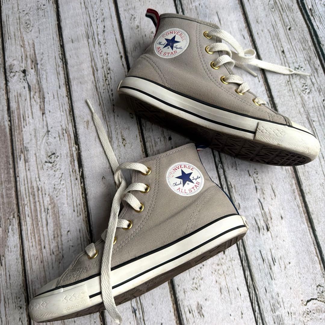CONVERSE キッズ スニーカー 19cm グレー ハイカットの写真2枚目