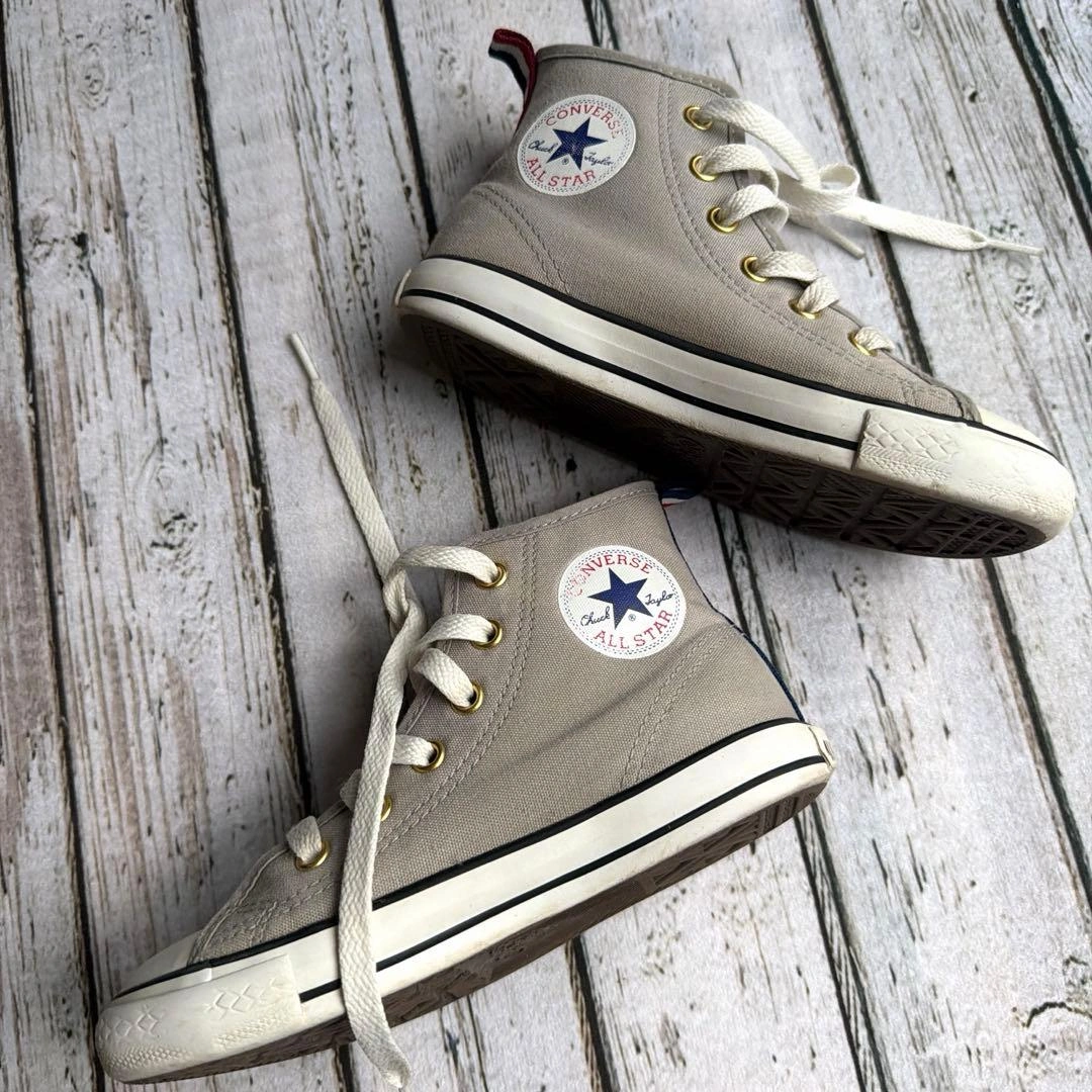 CONVERSE キッズ スニーカー 19cm グレー ハイカットの写真2枚目
