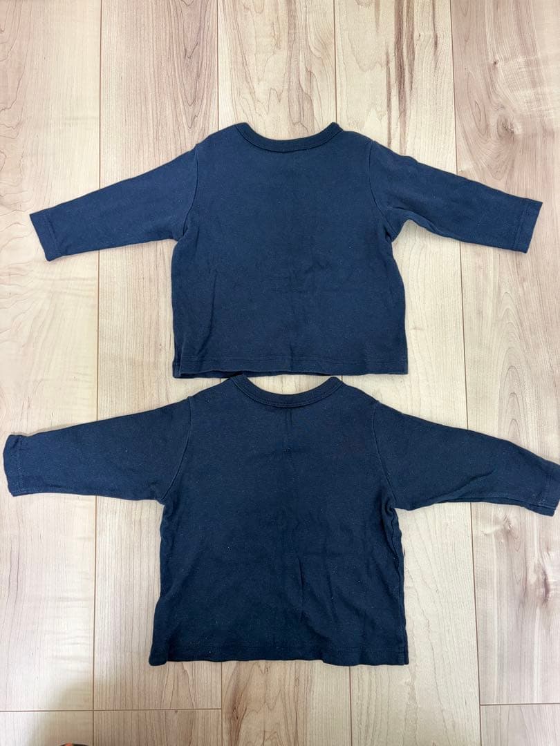 ユニクロ ねないこだれだ おばけ 長袖Tシャツ 80cm 2枚 双子の写真4枚目
