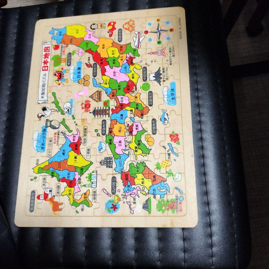 木製知育パズル 日本地図