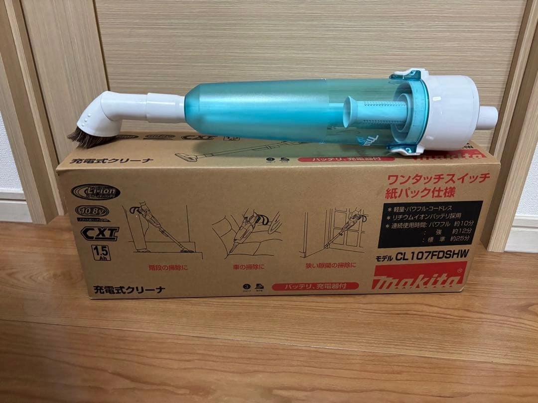 マキタ コードレス掃除機 CL107FD 充電器・サイクロンアタッチメント付の写真8枚目