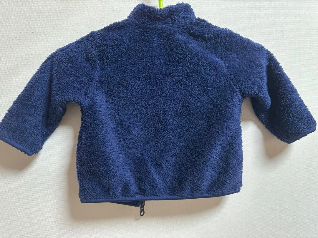 UNIQLO フリースジャケット 80cm ネイビーの写真2枚目