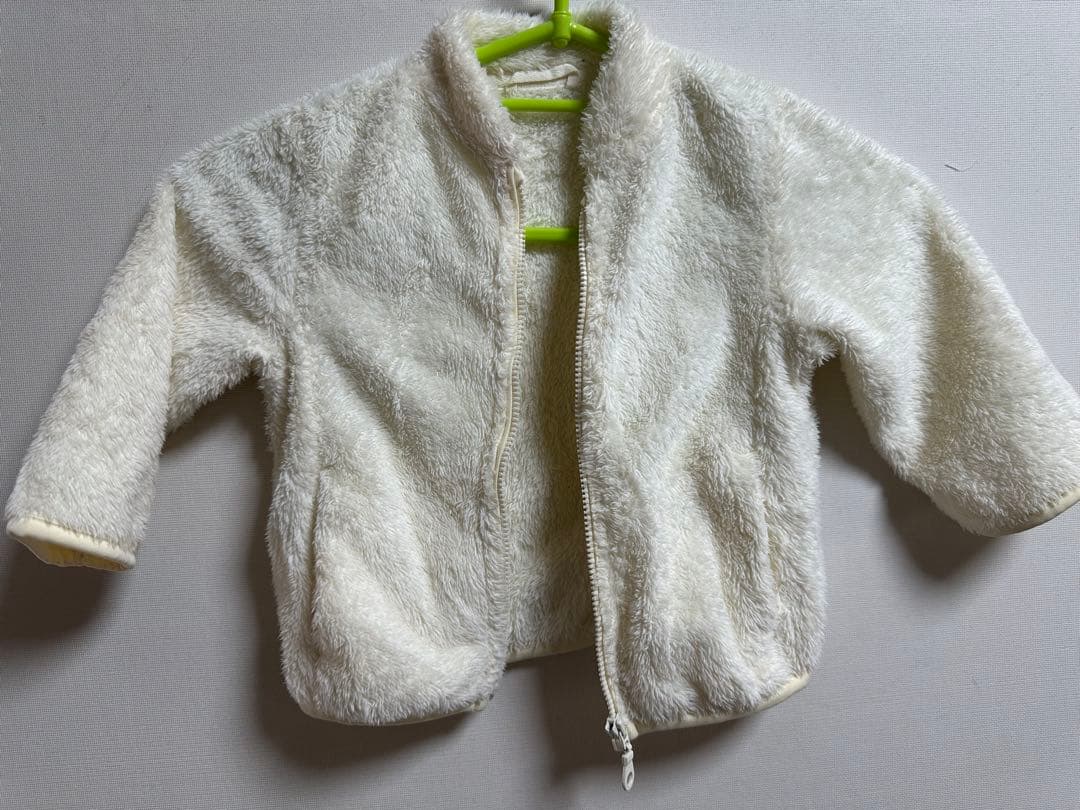 UNIQLO BABY フリースジャケット アイボリー 80cm