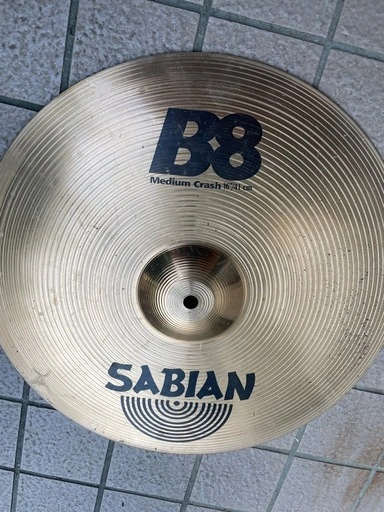 【ジャンク・割れあり】SABIAN B8 Medium Crash 16インチ クラッシュシンバル