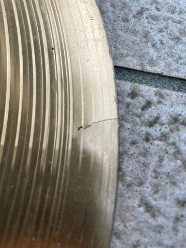 【ジャンク・割れあり】SABIAN B8 Medium Crash 16インチ クラッシュシンバルの写真2枚目