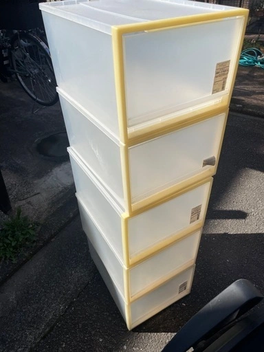 無印良品 衣装ケース 収納ケース 引き出し式 大 5個セット