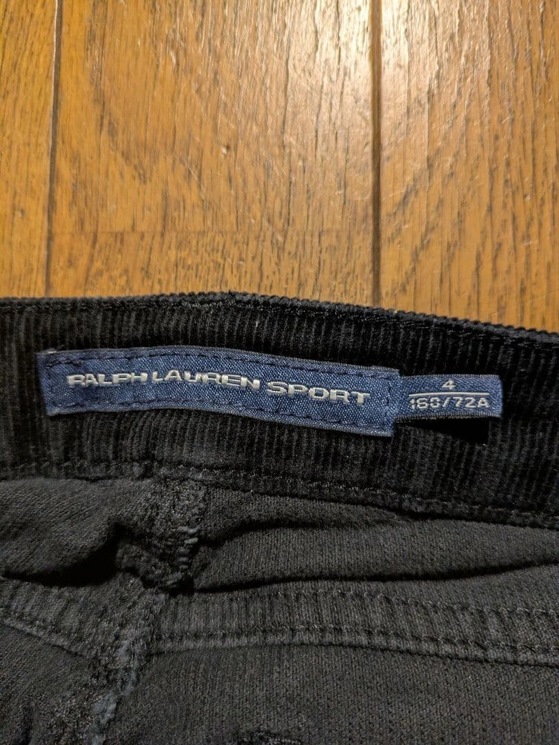 RALPH LAUREN SPORT(ラルフローレン)コーデュロイスキニーパンツ 黒 サイズ4の写真6枚目