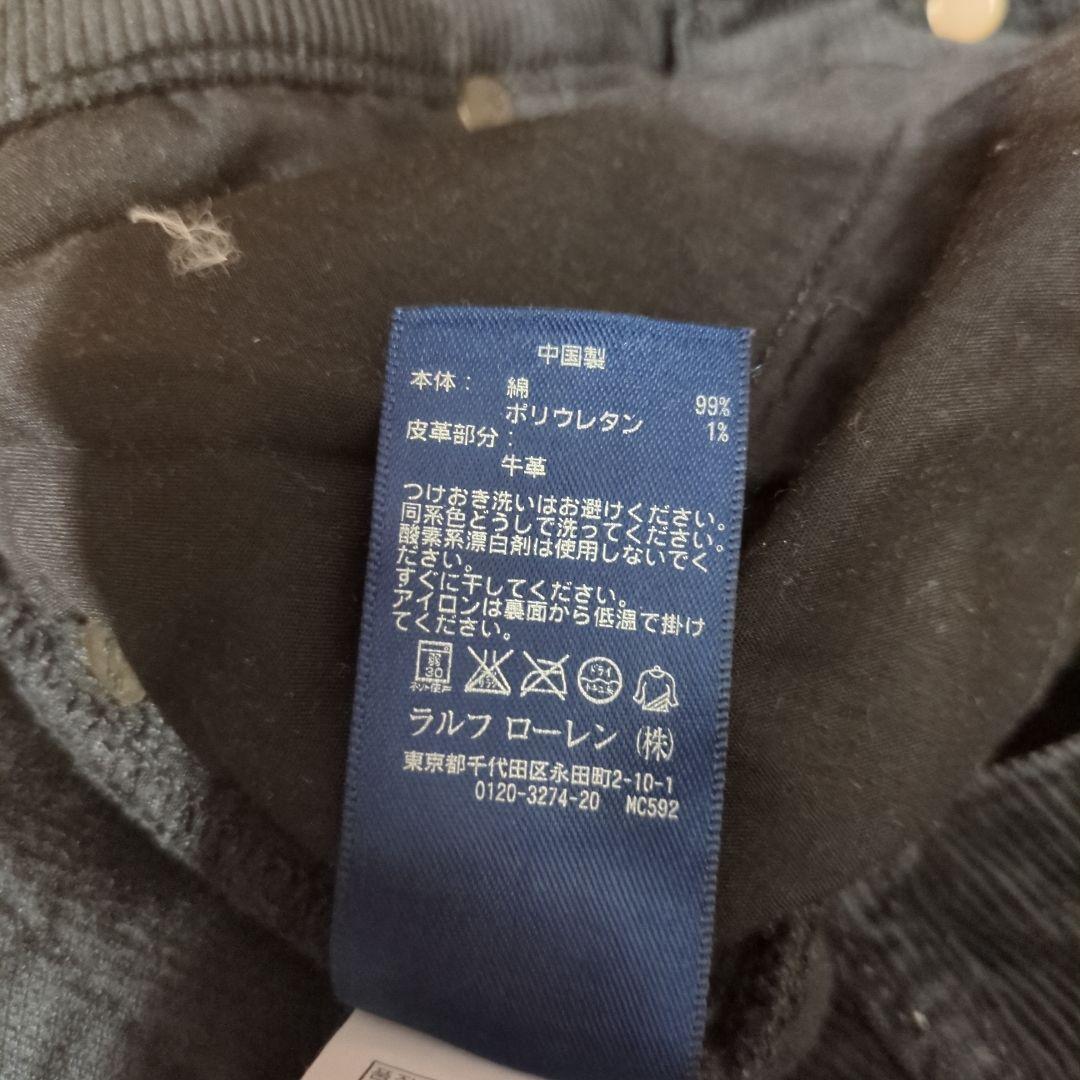 RALPH LAUREN SPORT(ラルフローレン)コーデュロイスキニーパンツ 黒　サイズ4の写真7枚目