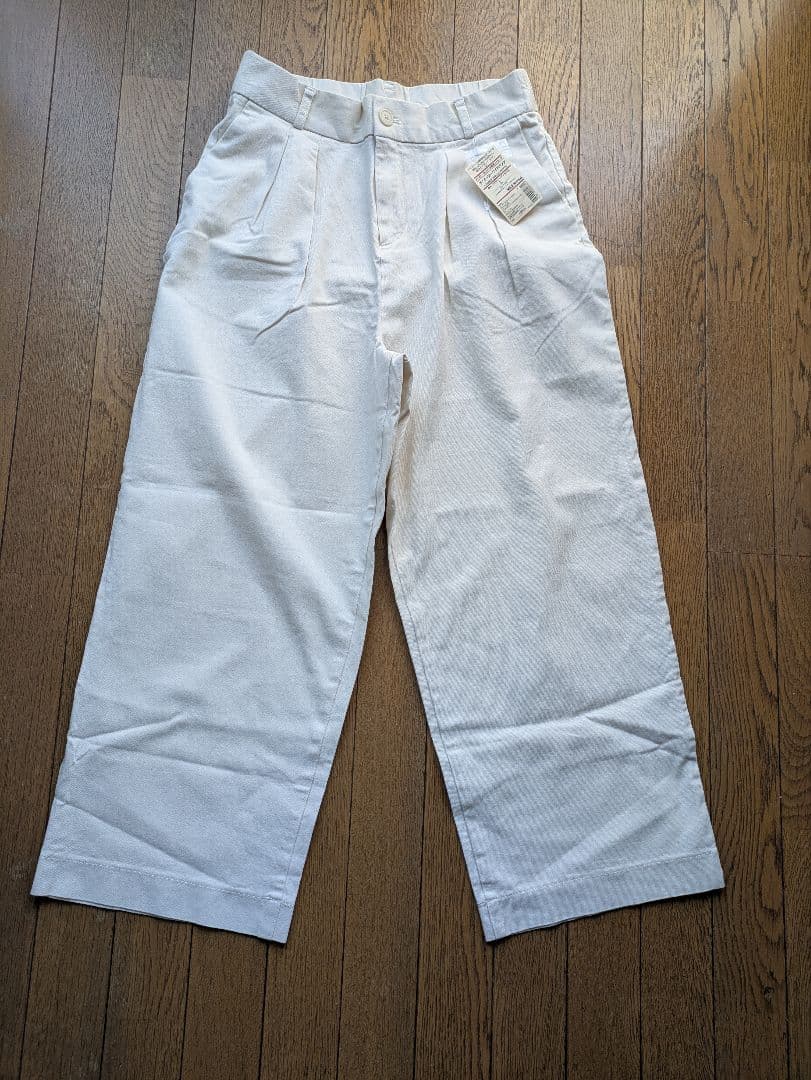 タグ付き新品！　無印良品(MUJI)オーガニックコットンストレッチ チノイージーワイドパンツ