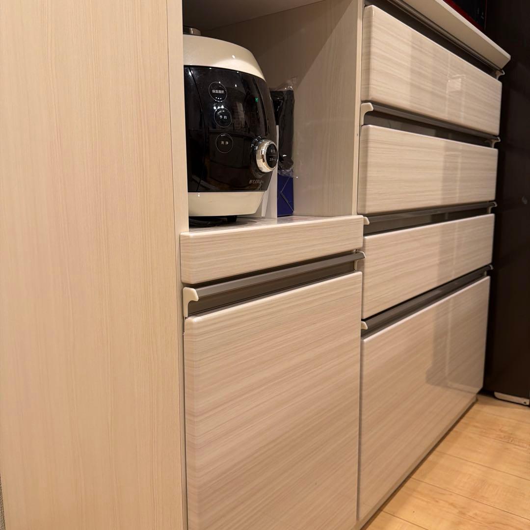 【美品】NITORI 食器棚 キッチンボード ホワイトの写真7枚目