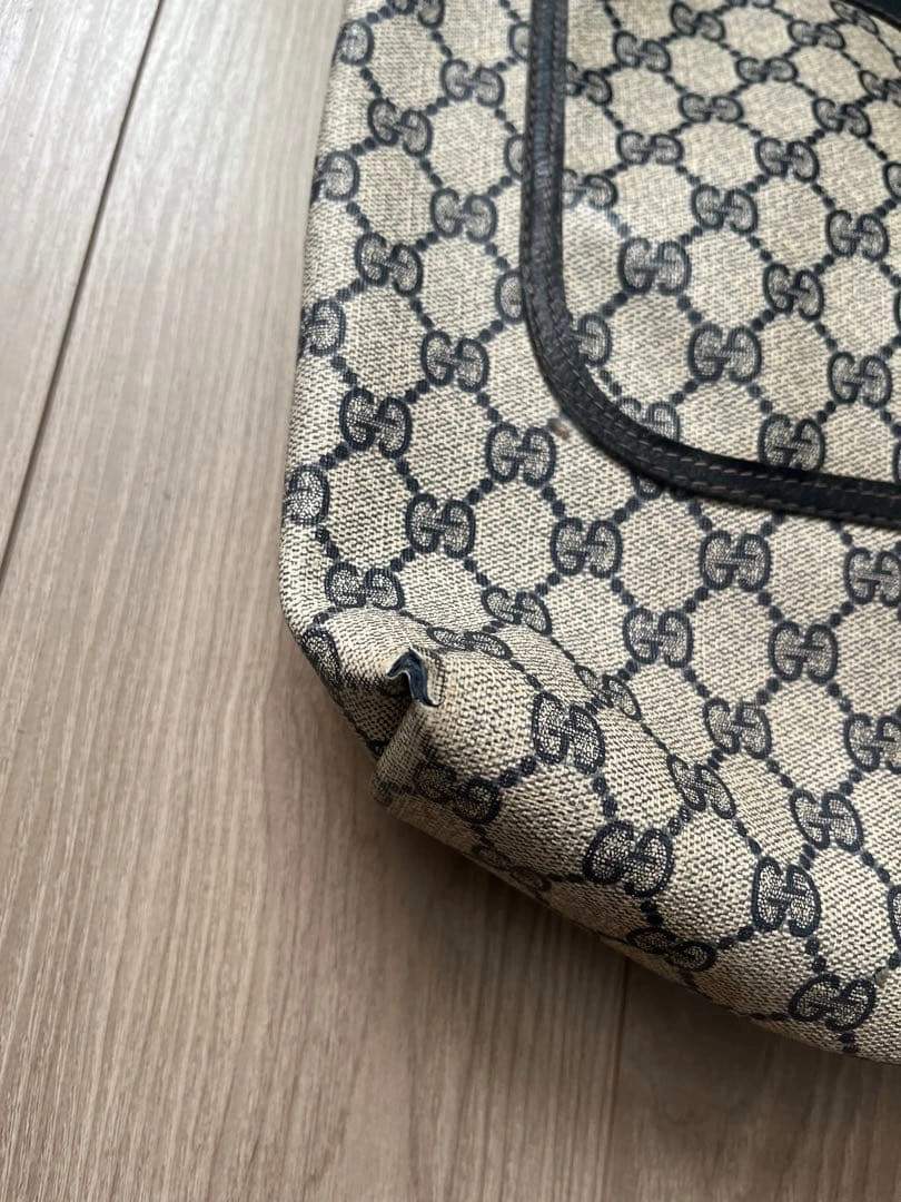 グッチ GUCCI オールド GGスプリーム シェリーライン トートバッグの写真4枚目