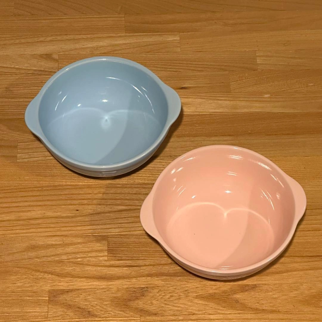 BRUNO ブルーノ 磁器製ボウル 2個 ブルー&ピンク