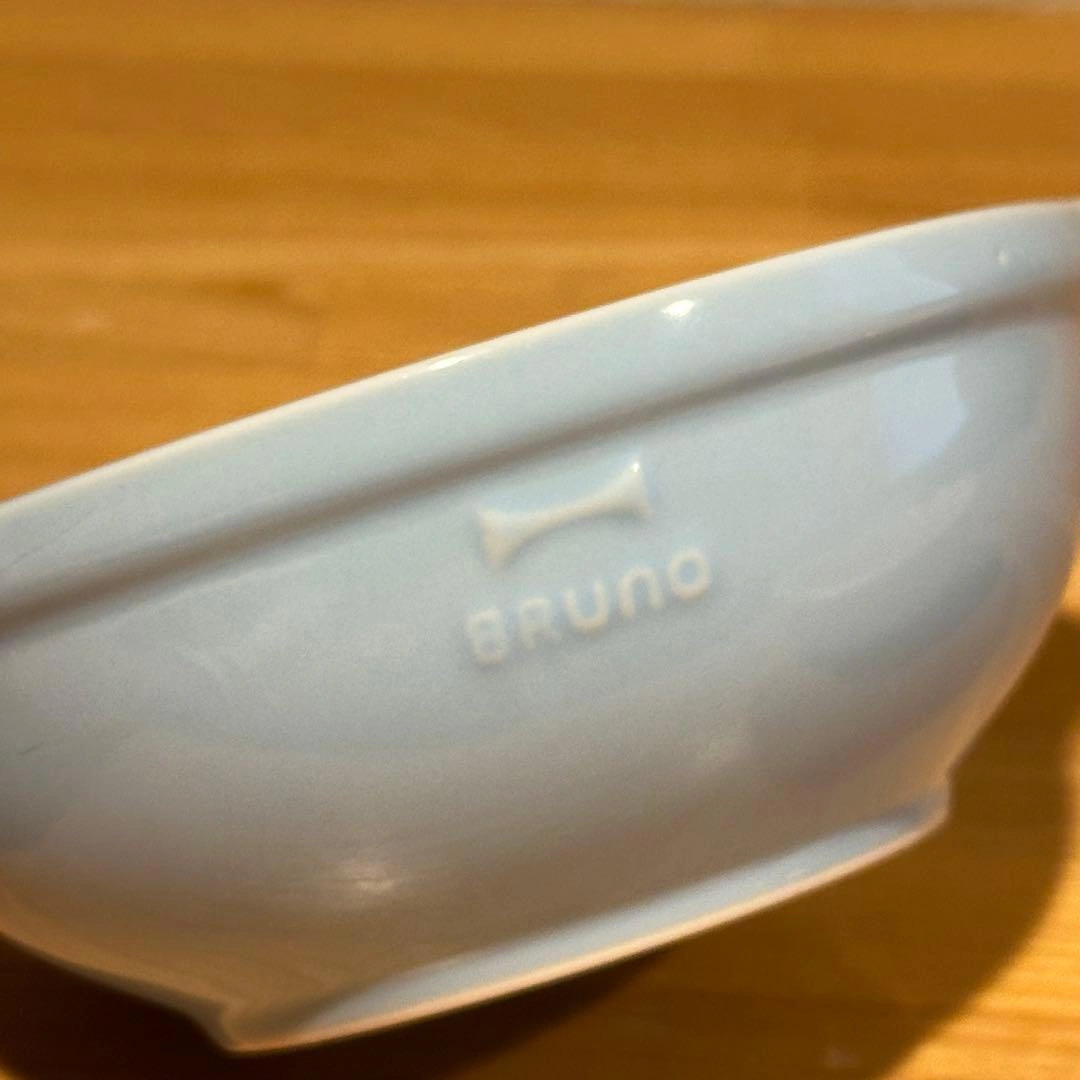 BRUNO ブルーノ 磁器製ボウル 2個 ブルー&ピンクの写真3枚目