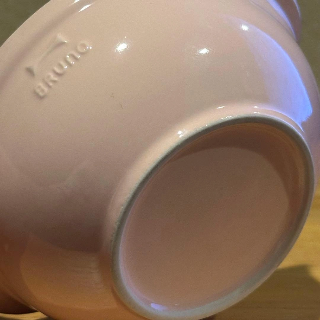 BRUNO ブルーノ 磁器製ボウル 2個 ブルー&ピンクの写真8枚目