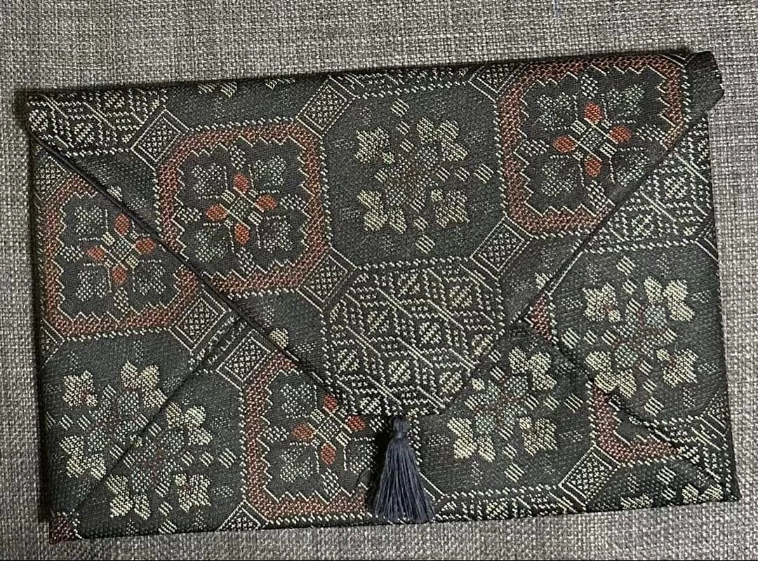 御朱印帳カバー 数寄屋袋 新品紬生地
